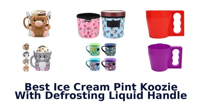 Best Ice Cream Pint Koozie With Defrosting Liquid Handle