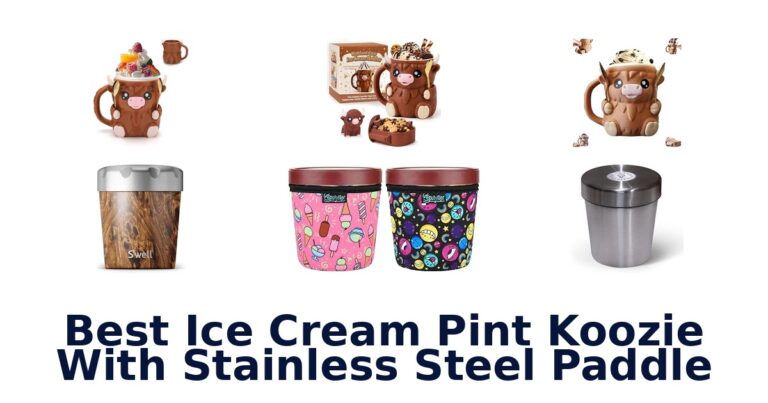 Best Ice Cream Pint Koozie With Stainless Steel Paddle