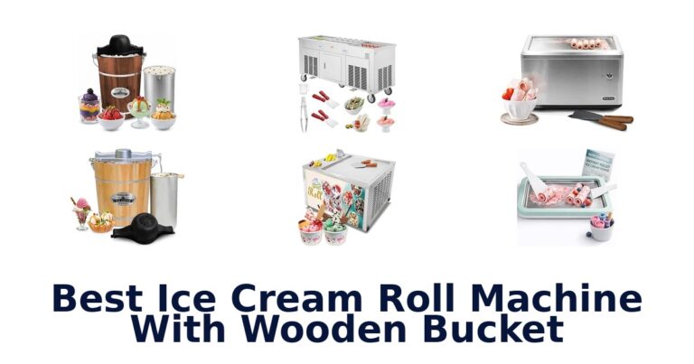 Best Ice Cream Roll Machine With Wooden Bucket