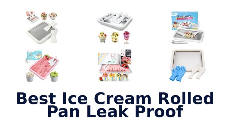 Best Ice Cream Rolled Pan Leak Proof
