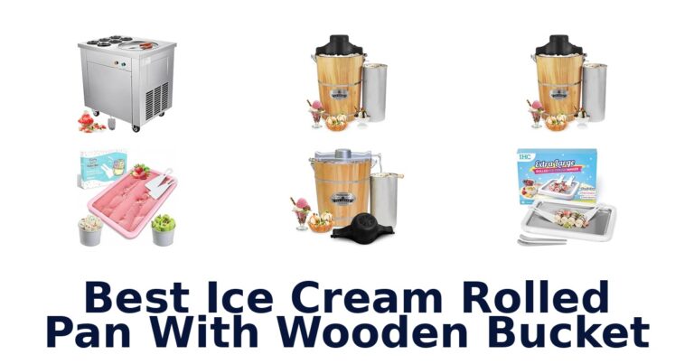 Best Ice Cream Rolled Pan With Wooden Bucket