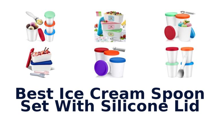 Best Ice Cream Spoon Set With Silicone Lid