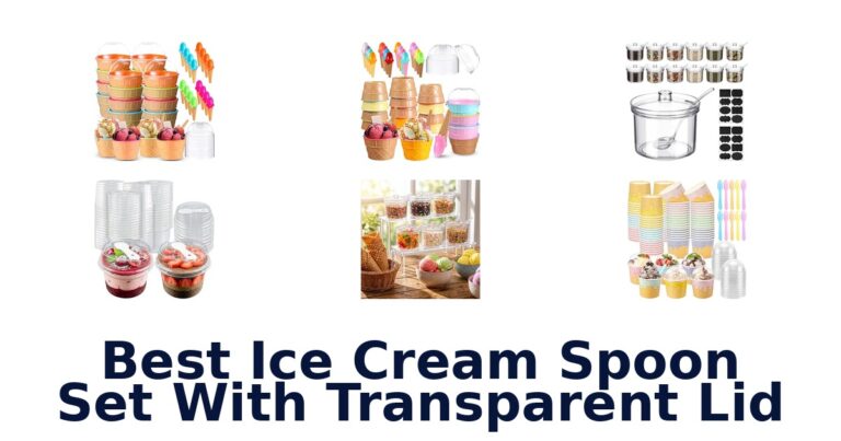 Best Ice Cream Spoon Set With Transparent Lid Best Ice Cream Spoon Set With Transparent Lid