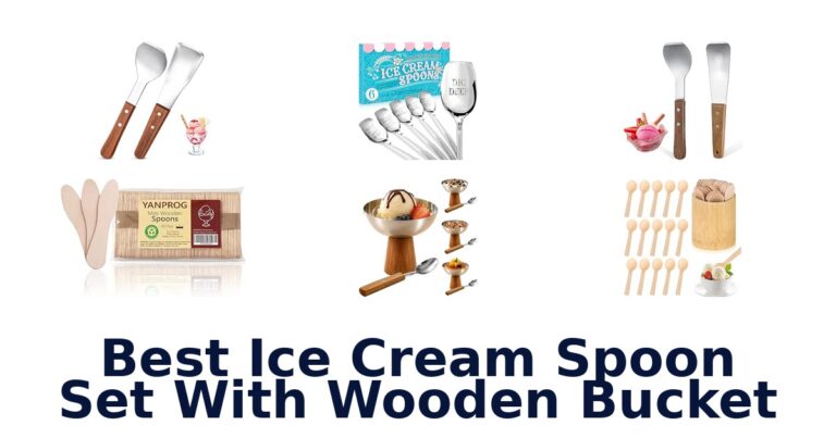 Best Ice Cream Spoon Set With Wooden Bucket