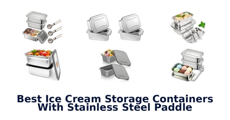 Best Ice Cream Storage Containers With Stainless Steel Paddle