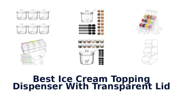 Best Ice Cream Topping Dispenser With Transparent Lid