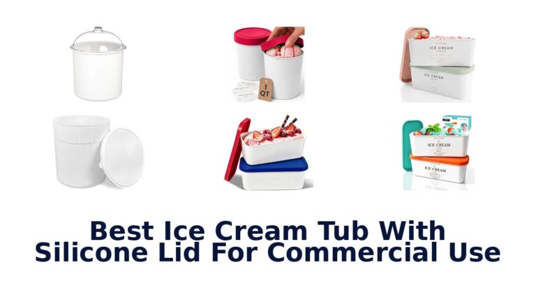 Best Ice Cream Tub With Silicone Lid For Commercial Use