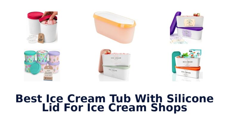 Best Ice Cream Tub With Silicone Lid For Ice Cream Shops
