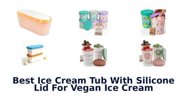Best Ice Cream Tub With Silicone Lid For Vegan Ice Cream