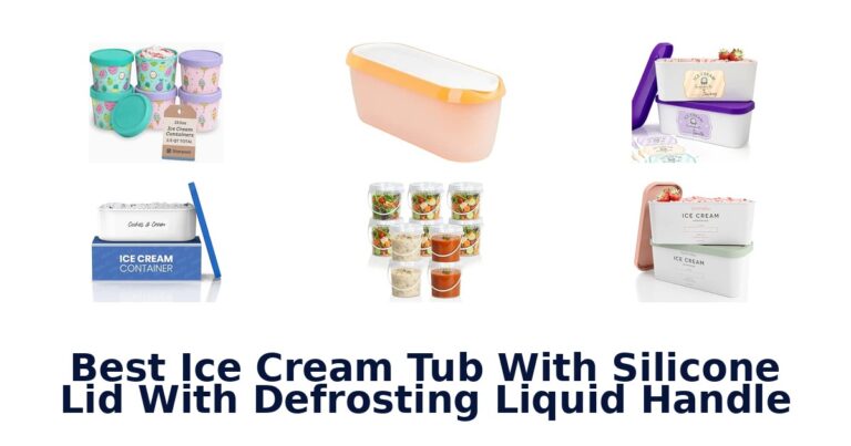 Best Ice Cream Tub With Silicone Lid With Defrosting Liquid Handle
