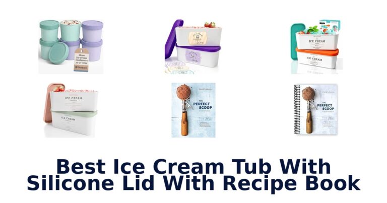 Best Ice Cream Tub With Silicone Lid With Recipe Book