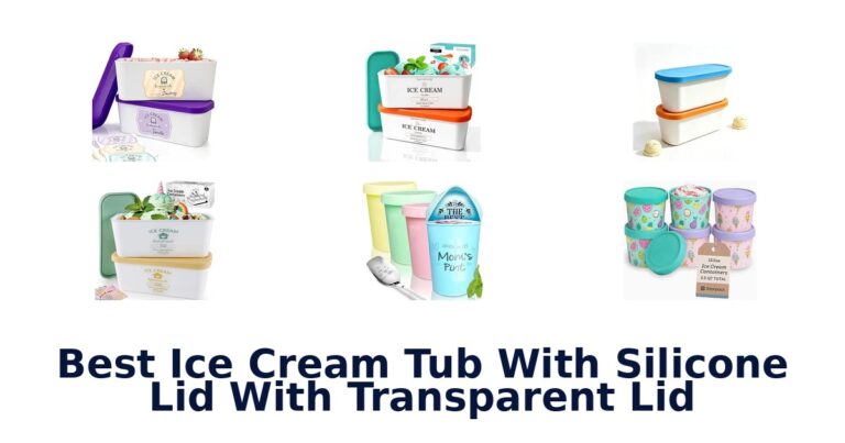 Best Ice Cream Tub With Silicone Lid With Transparent Lid