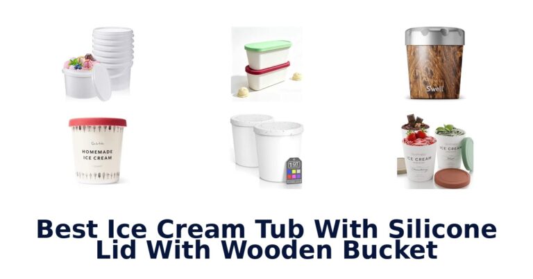 Best Ice Cream Tub With Silicone Lid With Wooden Bucket