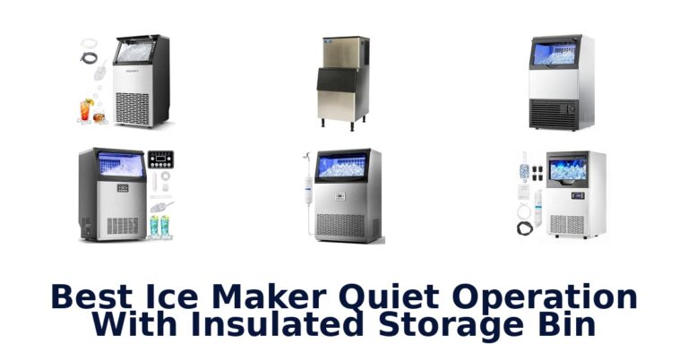 Best Ice Maker Quiet Operation With Insulated Storage Bin